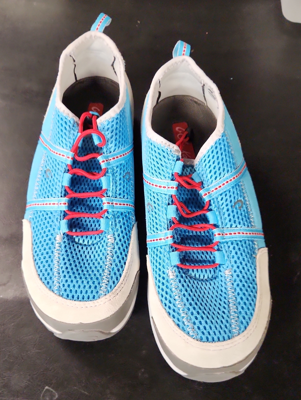 OluKai Kia‘i Trainer HLA Women’s 9.5 Hawaiian Lifeguard Blue Shoes